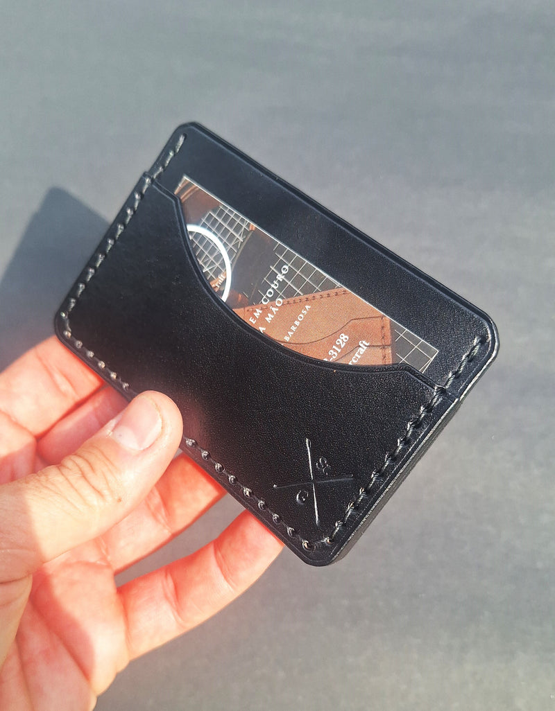 Carteira de Couro - Modelo Minimalista