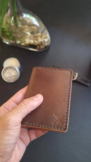 Carteira de Couro - Modelo Vertical