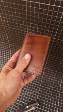 Carteira de Couro - Modelo Vertical